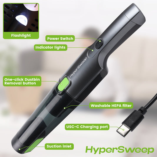 Hypersweep car vacuum cleaner - 2 pack
