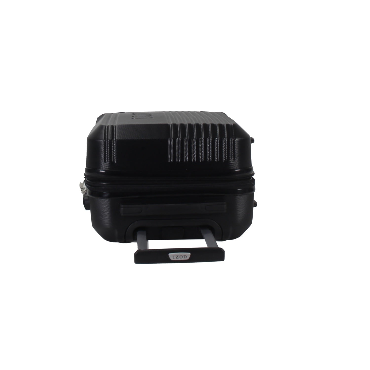 Black suitcase on a white background