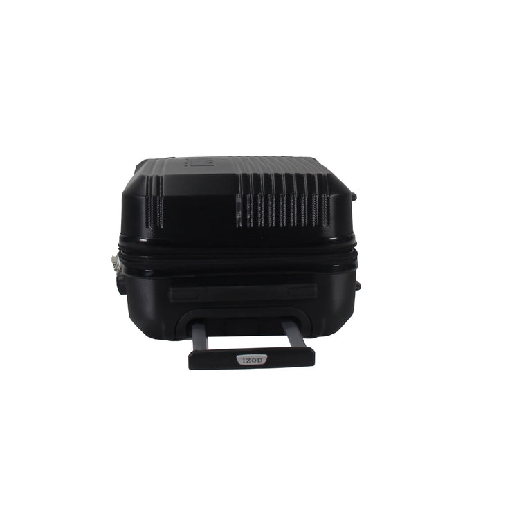 Black suitcase on a white background