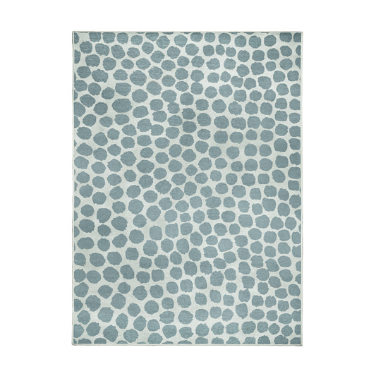 SPECIAL OFFER Puff Dotty Lake Blue Washable Rug