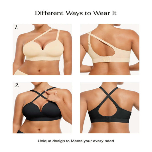 ContourLift™ Wireless Seamless Shaping Push Up Bra - Coffee