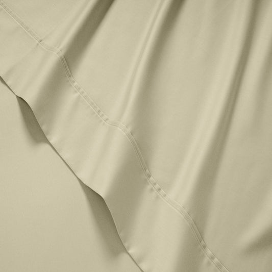 Kathy Ireland 500 Thread Count Tencel Cooling Cotton 4-Piece Sheet Set - Beige