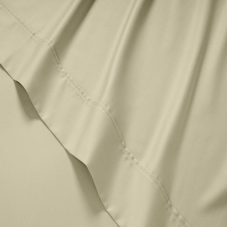 Kathy Ireland 500 Thread Count Tencel Cooling Cotton 4-Piece Sheet Set - Beige
