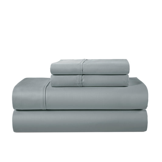 Kathy Ireland 500 Thread Count Tencel Cooling Cotton 4-Piece Sheet Set - Grey