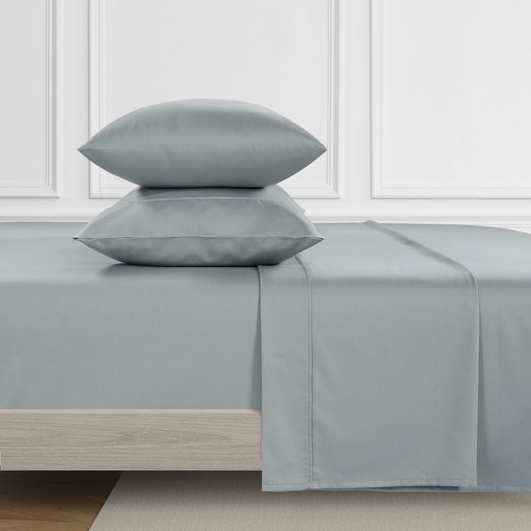 Kathy Ireland 500 Thread Count Tencel Cooling Cotton 4-Piece Sheet Set - Grey