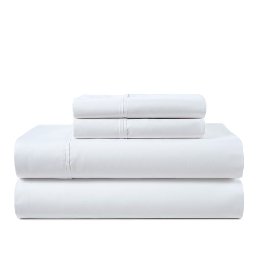 Kathy Ireland 500 Thread Count Tencel Cooling Cotton 4-Piece Sheet Set - White