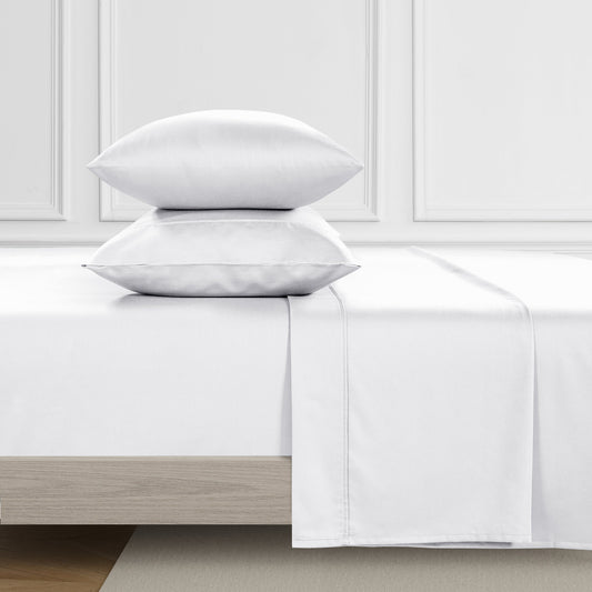 Kathy Ireland 500 Thread Count Tencel Cooling Cotton 4-Piece Sheet Set - White