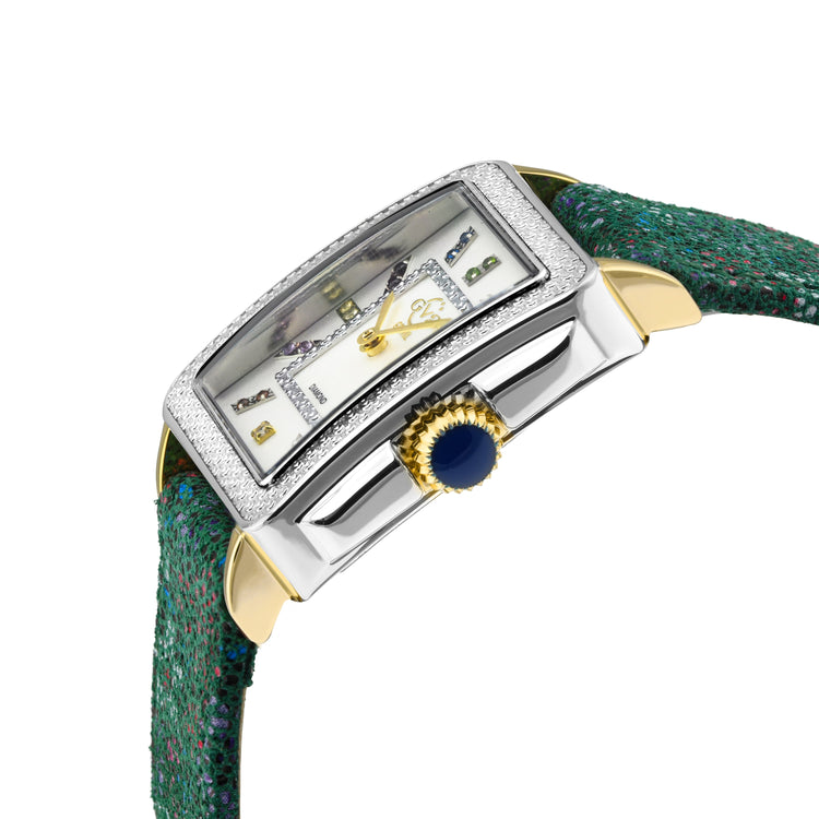 GV2 Women's Padova Gemstone Swiss Diamond Watch