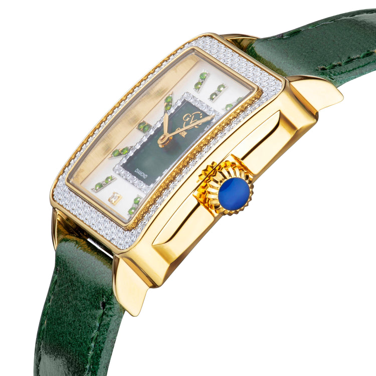 GV2 Women's Padova Gemstone Swiss Diamond Watch
