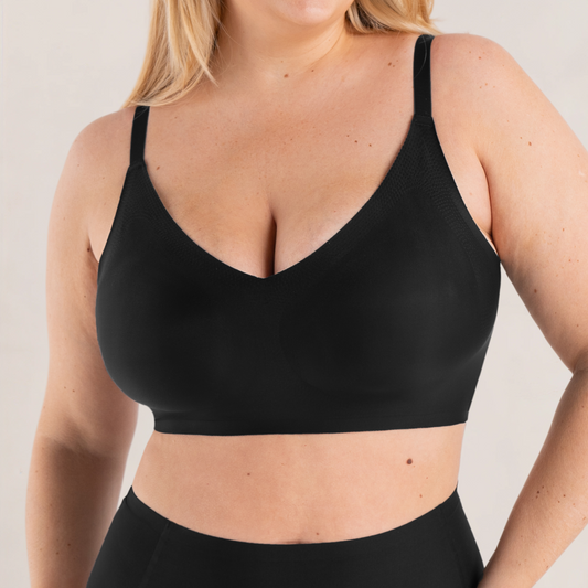 Essentials Smoothing Comfort Wireless Bra - Black