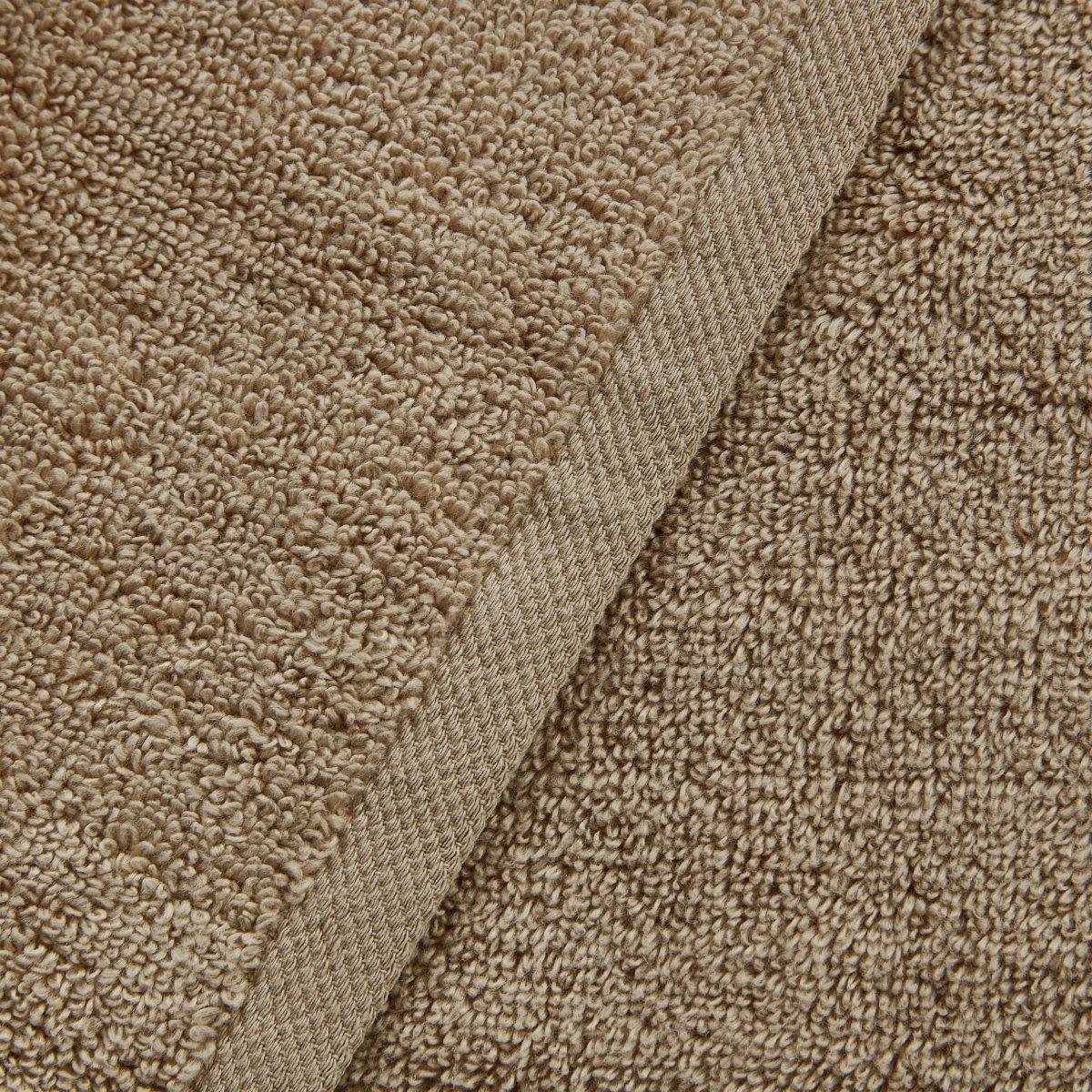 Close-up of beige carpet texture