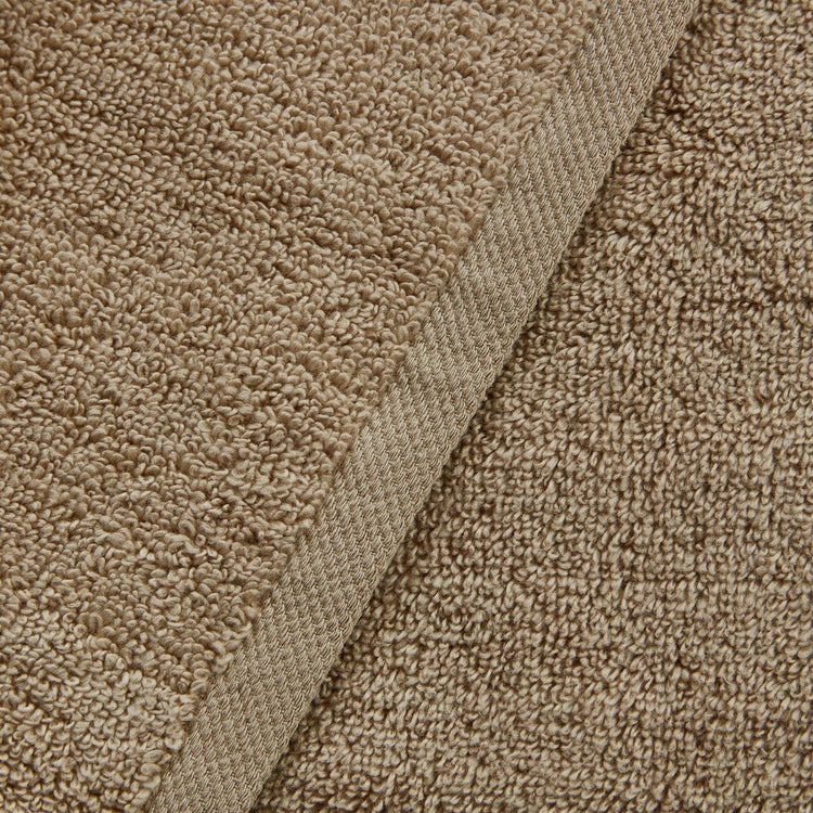 Close-up of beige carpet texture