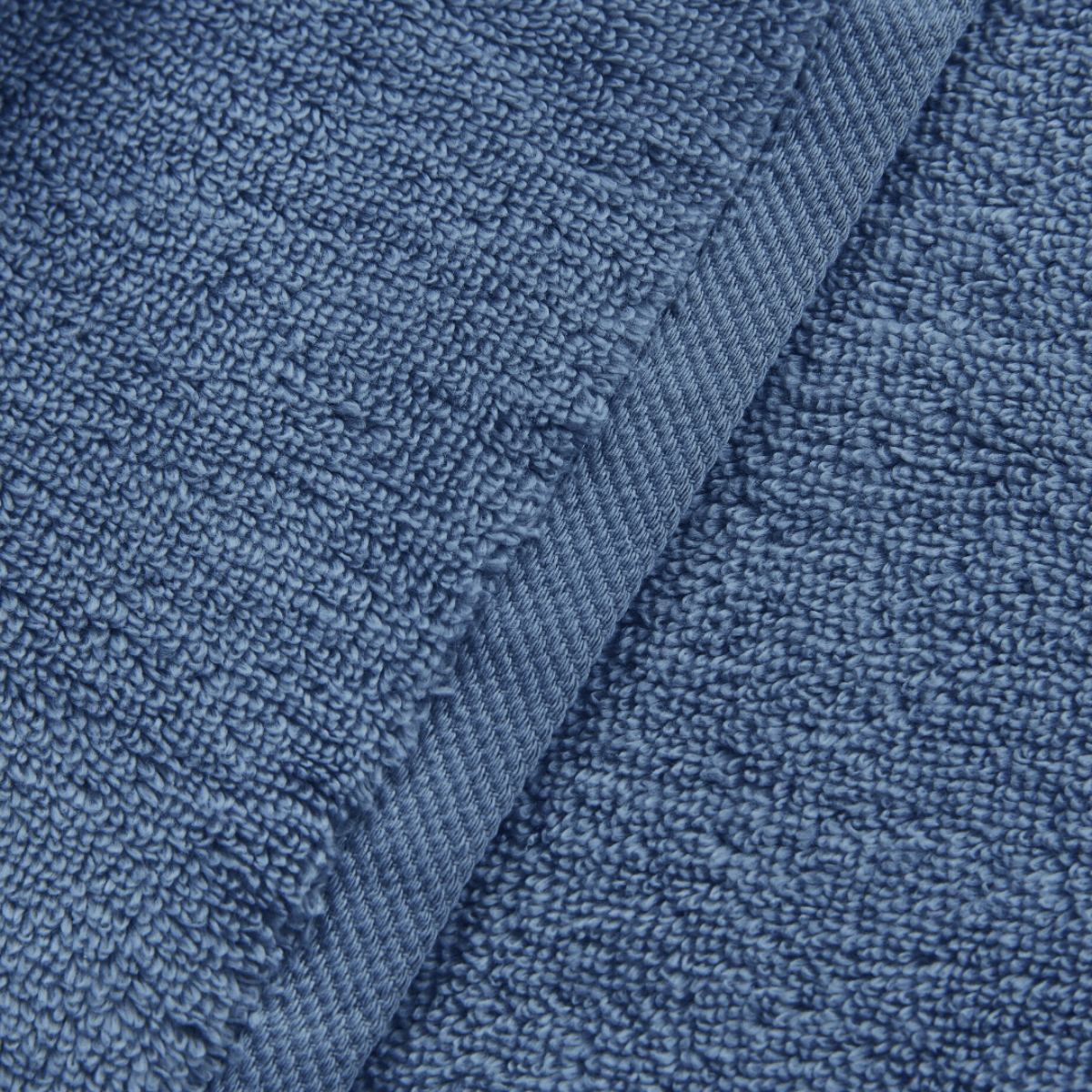Close-up of blue textured fabric