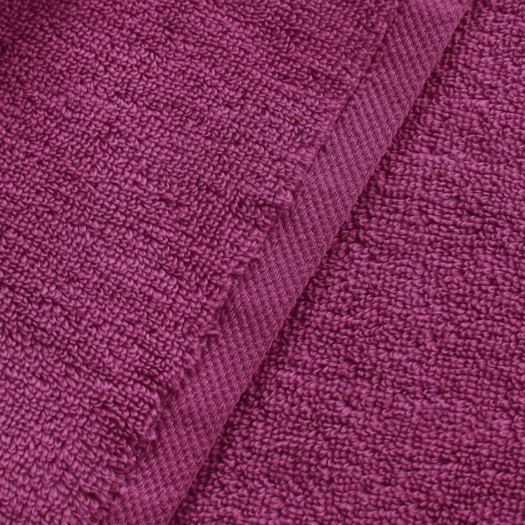 Close-up of purple textured fabric