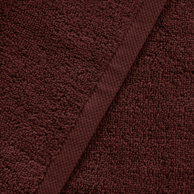 Close-up of brown textured fabric