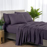 Bibb Home 2000 Count Bamboo Sheet Set with Snug Grip - Egg Plant