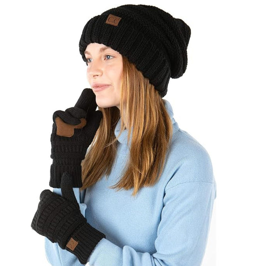 Women's Hat & Glove Matching Set