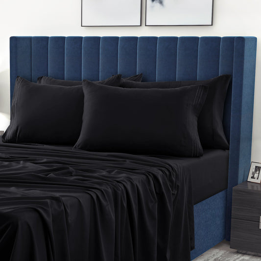 1800 Series Premium Sheets Set - Black