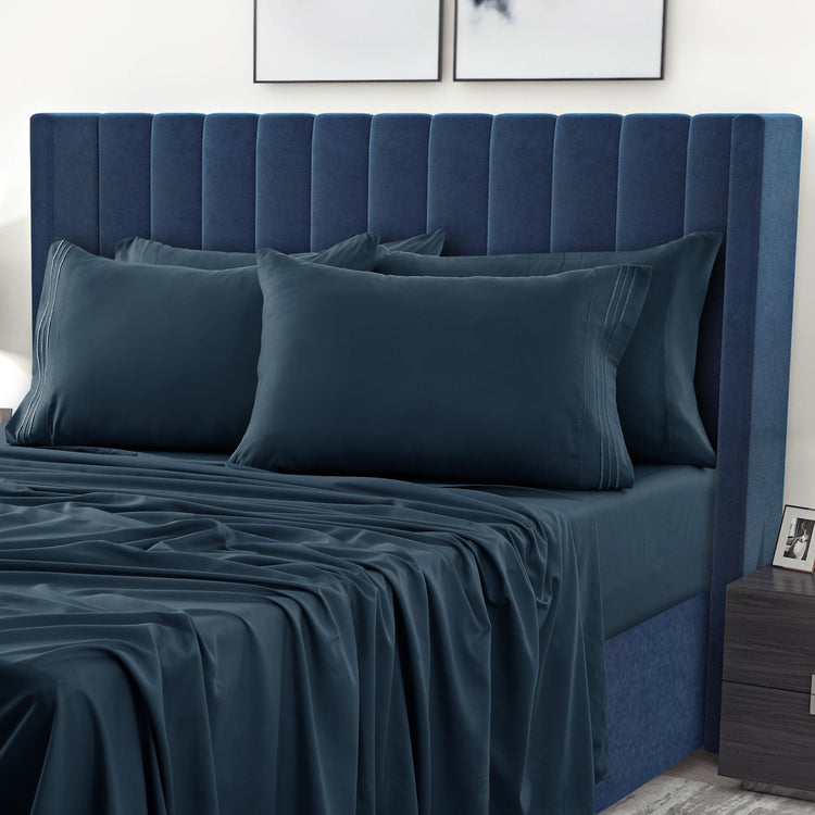 1800 Series Premium Sheets Set - Navy Blue