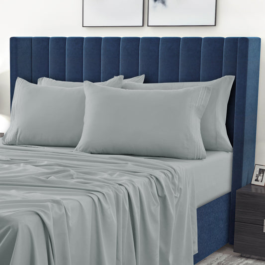 1800 Series Premium Sheets Set - Light Grey