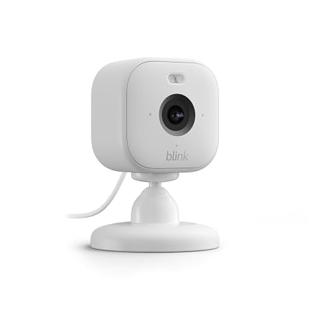 White Blink security camera on a white background