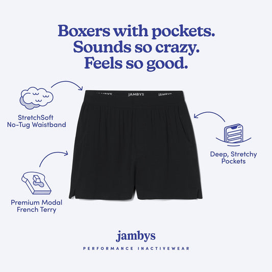 Black Jambys Hybrid Boxer/Shorts