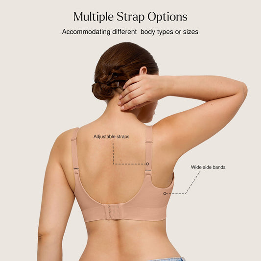 ContourLift™ Wireless Seamless Shaping Push Up Bra - Dark Beige