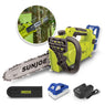 Sun Joe 24-Volt* IONMAX Cordless Self-Oiling Chain Saw Kit | 10-inch | Tool-Less Bar/Chain Tension | W/ 4.0-Ah Battery + Charger - Green