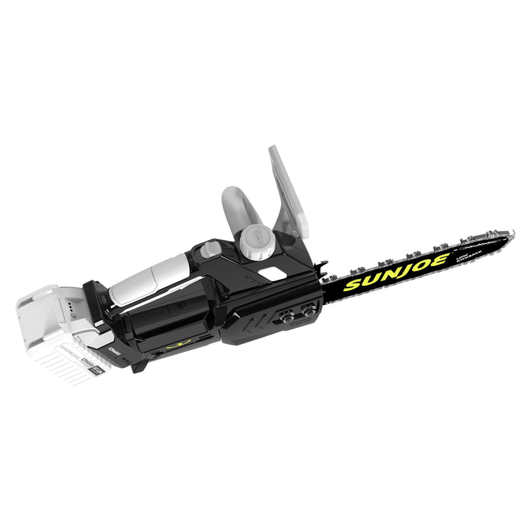 Multi-tool with various attachments on a white background, branded 'Sun Joe'.