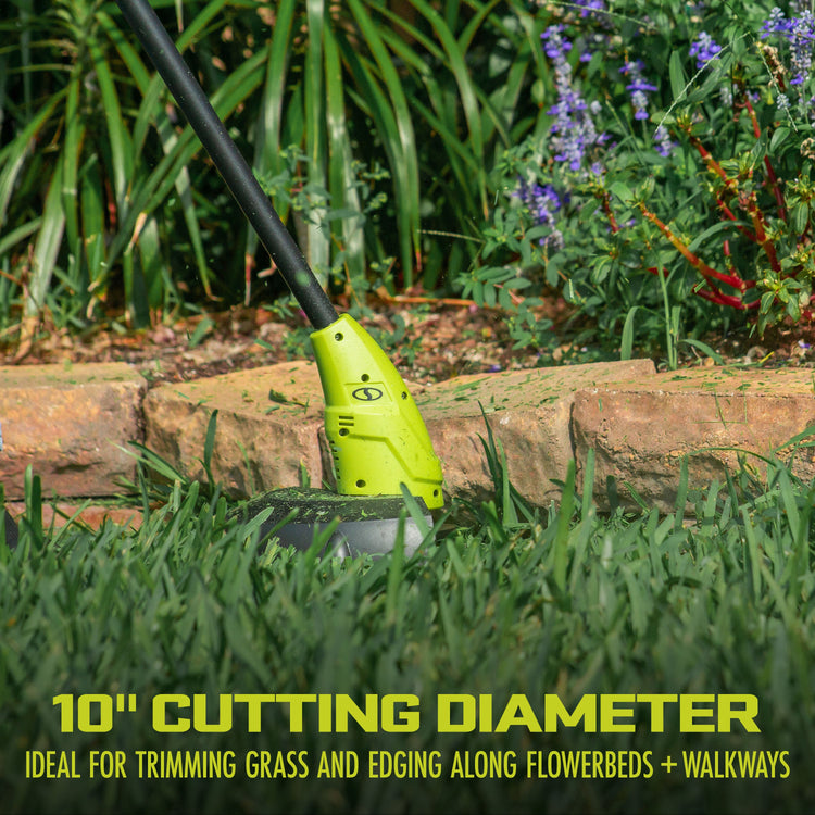 Sun Joe 24-Volt IONMAX Cordless Garden 3-Tools-In-1 Combo Kit | Leaf Blower | Grass Trimmer | Hedge Trimmer | W/ 2 x 2.0-Ah Batteries + Charger