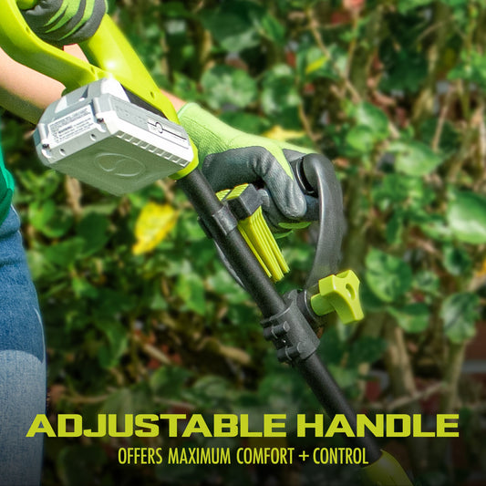 Sun Joe 24-Volt IONMAX Cordless Garden 3-Tools-In-1 Combo Kit | Leaf Blower | Grass Trimmer | Hedge Trimmer | W/ 2 x 2.0-Ah Batteries + Charger
