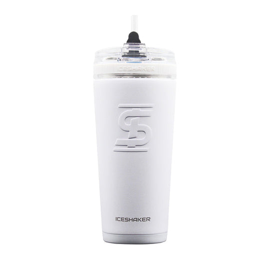 Ice Shaker 26oz Flex Bottle - White