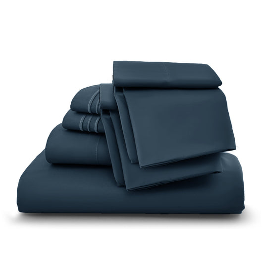 1800 Series Premium Sheets Set - Navy Blue
