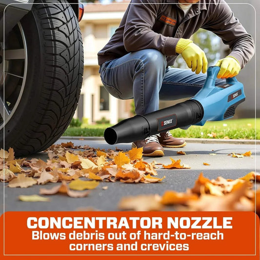 SENIX 58V Blower and Grass Trimmer combo w/2.5Ah Battery and Charger