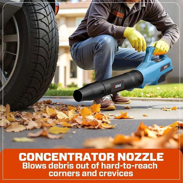 SENIX 58V Blower and Grass Trimmer combo w/2.5Ah Battery and Charger