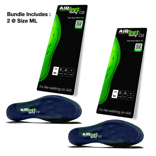 AIRfeet RELIEF O2, 2 Pair Bundle