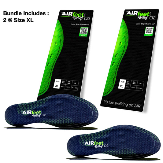 AIRfeet RELIEF O2, 2 Pair Bundle