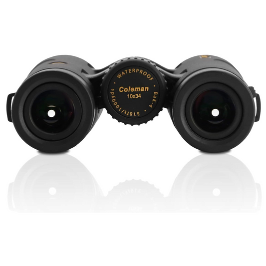 Coleman 10x34 HD Phase Coated Open Bridge Roof Porro Prism Binoculars