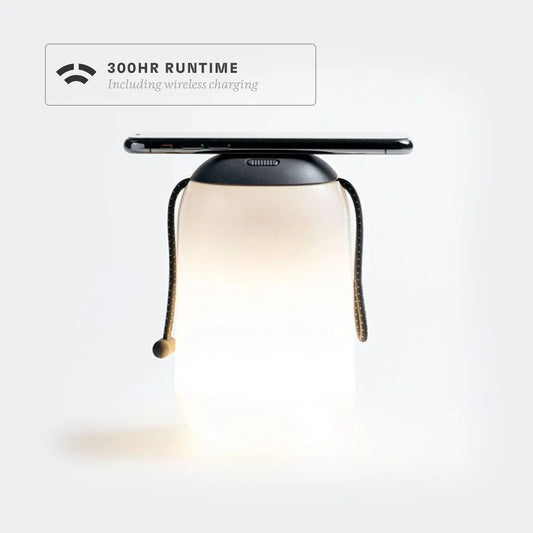 Boulder™ Lantern + Charging Hub - Black/Translucent