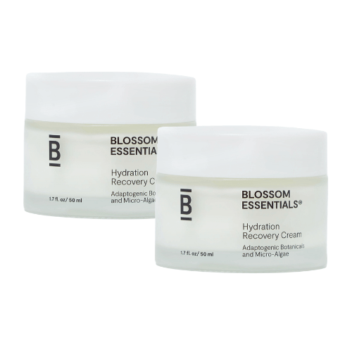 2x jars of the hydration recovery cream on white background