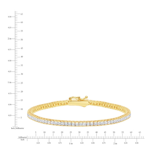 Gold bracelet with diamonds on a white background