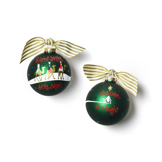 Silent Night 100mm Glass Ornament