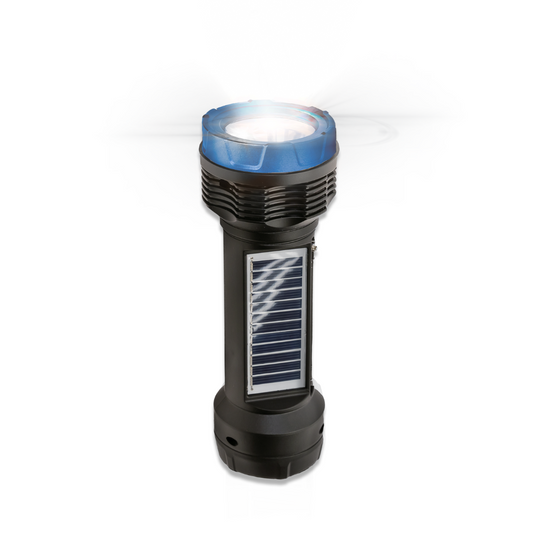 Solar Rechargeable Emergency Flashlight