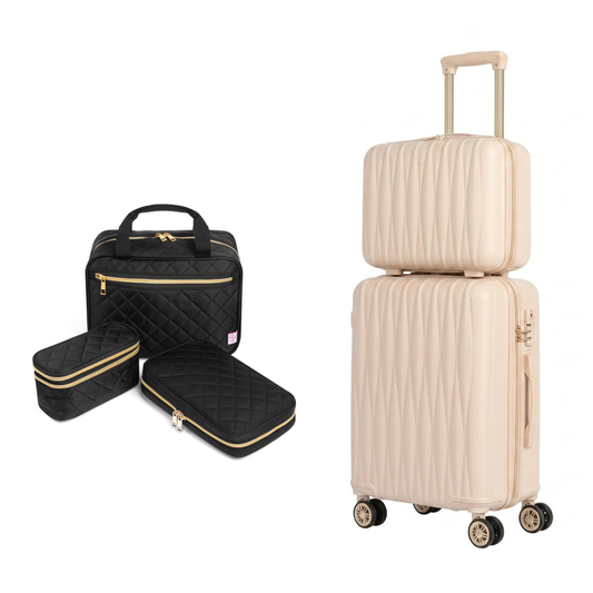 Travel Trio + 2-Piece Carry-On Luggage Set
