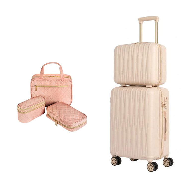 Travel Trio + 2-Piece Carry-On Luggage Set