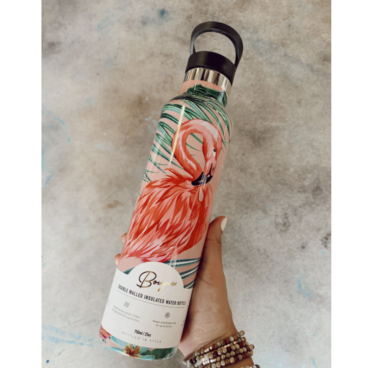 Flamingo Insulated 25 oz Water Bottle