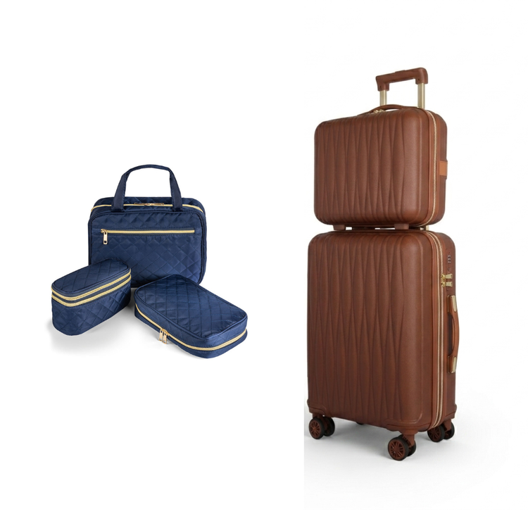 Travel Trio + 2-Piece Carry-On Luggage Set
