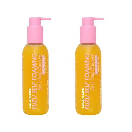 LALARECIPE Yuzu Self Foaming 3in1 Cleanser 2 Pack