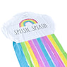 Rae Dunn 16ft Rainbow Slide & Ride with Sprinkler