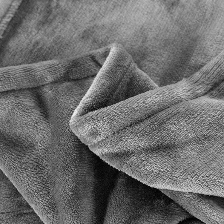 Close-up of gray textured fabric